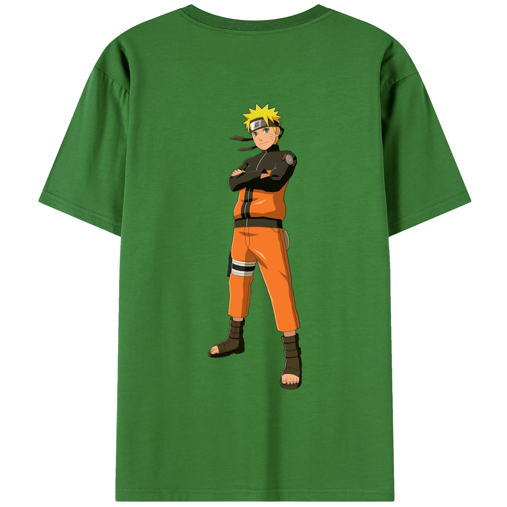 （画像用） NARUTO -ナルト- うずまき ナルト Uzumaki Naruto レディース半袖Tシャツ(バックプリント)